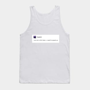 Tumblr speak Tank Top